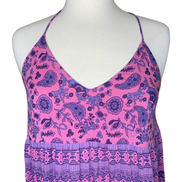 Spell & The Gypsy Collective Journey Strappy Maxi Dress Mulberry Size Small - Picture 6 of 12